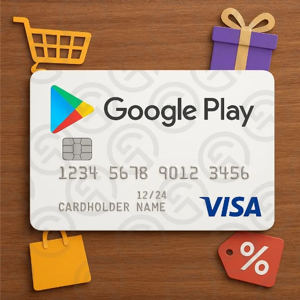 گیفت کارت ویزا گوگل پلی